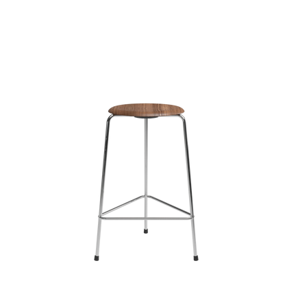 High Dot Bar Stool H65 3-leg by Fritz Hansen #Chrome