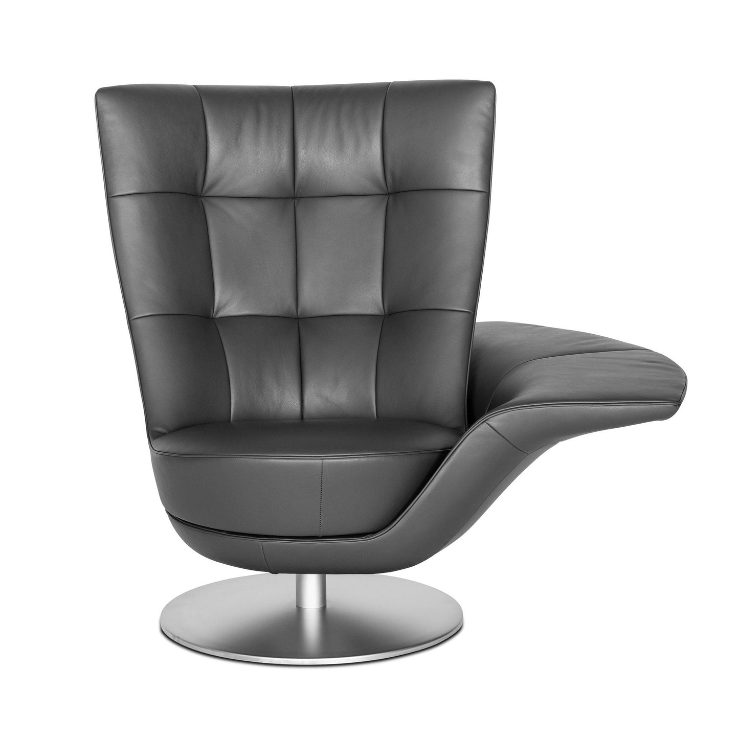 DS-262 Swift - Swivel leather armchair with armrests (Category - Leather | LIVING).