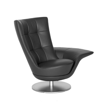 DS-262 Swift - Swivel leather armchair with armrests (Category - Leather | LIVING).