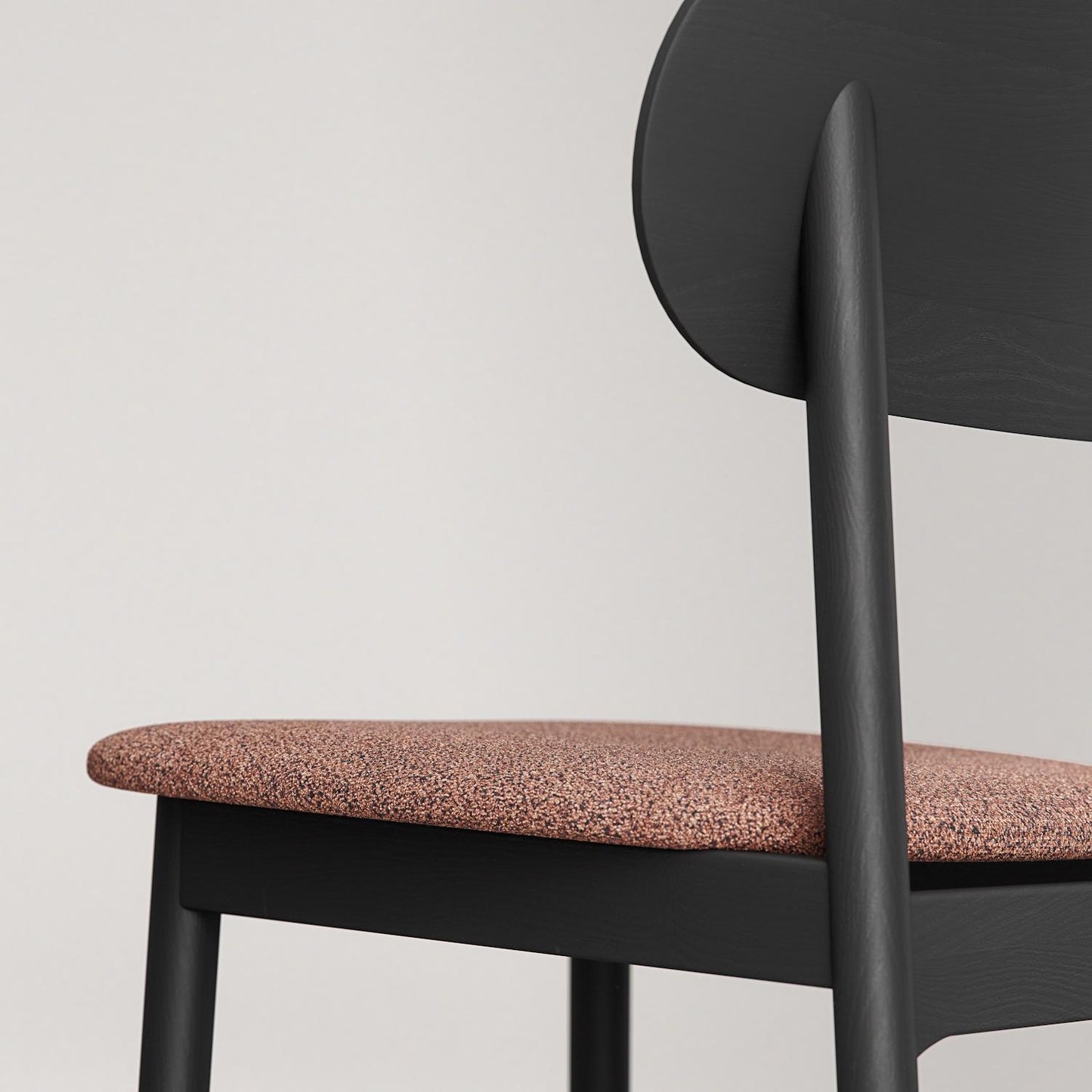 Decotique Elephant Dining Chair Black/Rust Bouclé