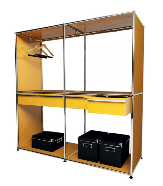 2x2 wardrobe (4 central drawers) [W(750+750)XD500XH(750+750)]