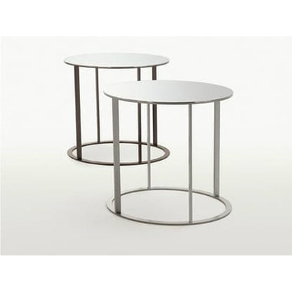 ELIOS - Round Mirrored Glass Coffee Table