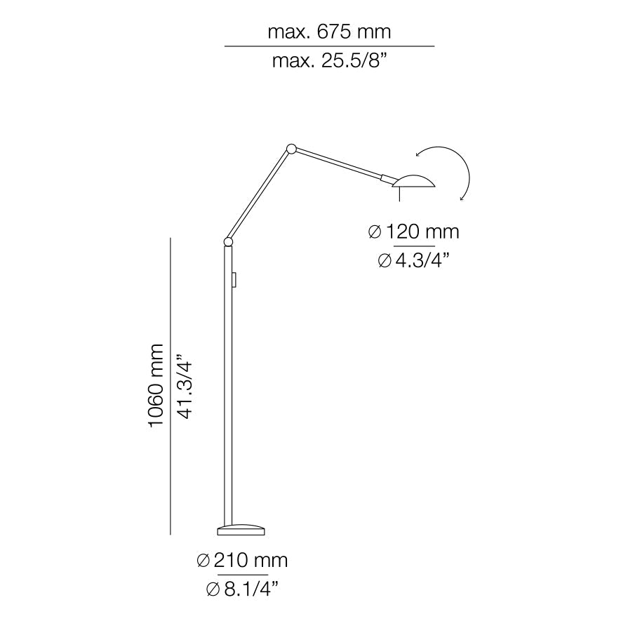 ICONS - Adjustable floor lamp.