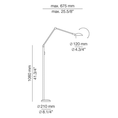 ICONS - Adjustable floor lamp.