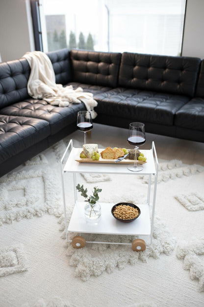 Tampere serving trolley, white