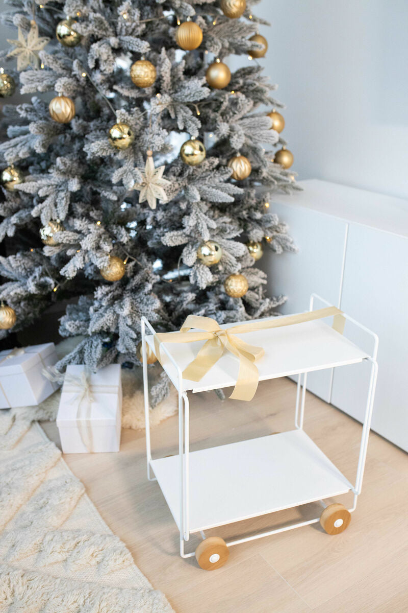 Tampere serving trolley, white