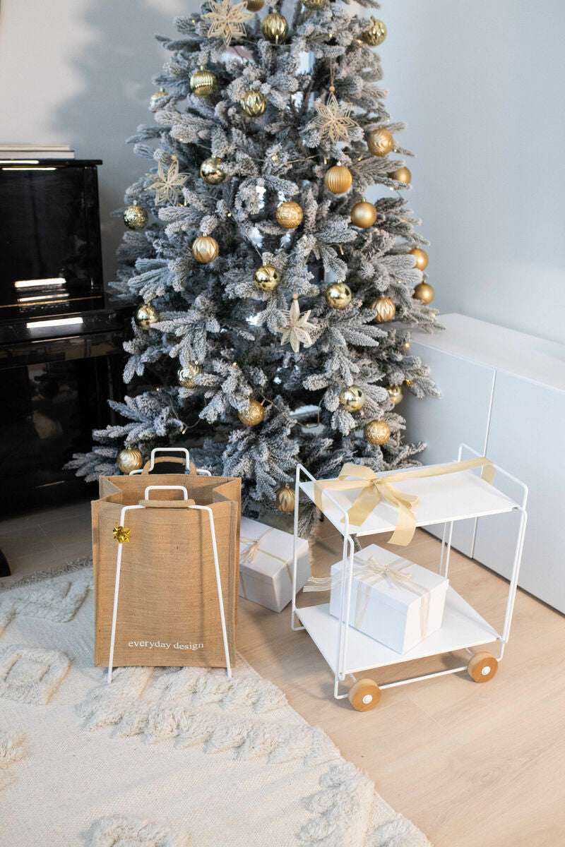 Tampere serving trolley, white