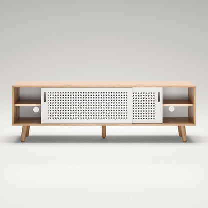 Department Ray TV Bench 180 cm Oak/White