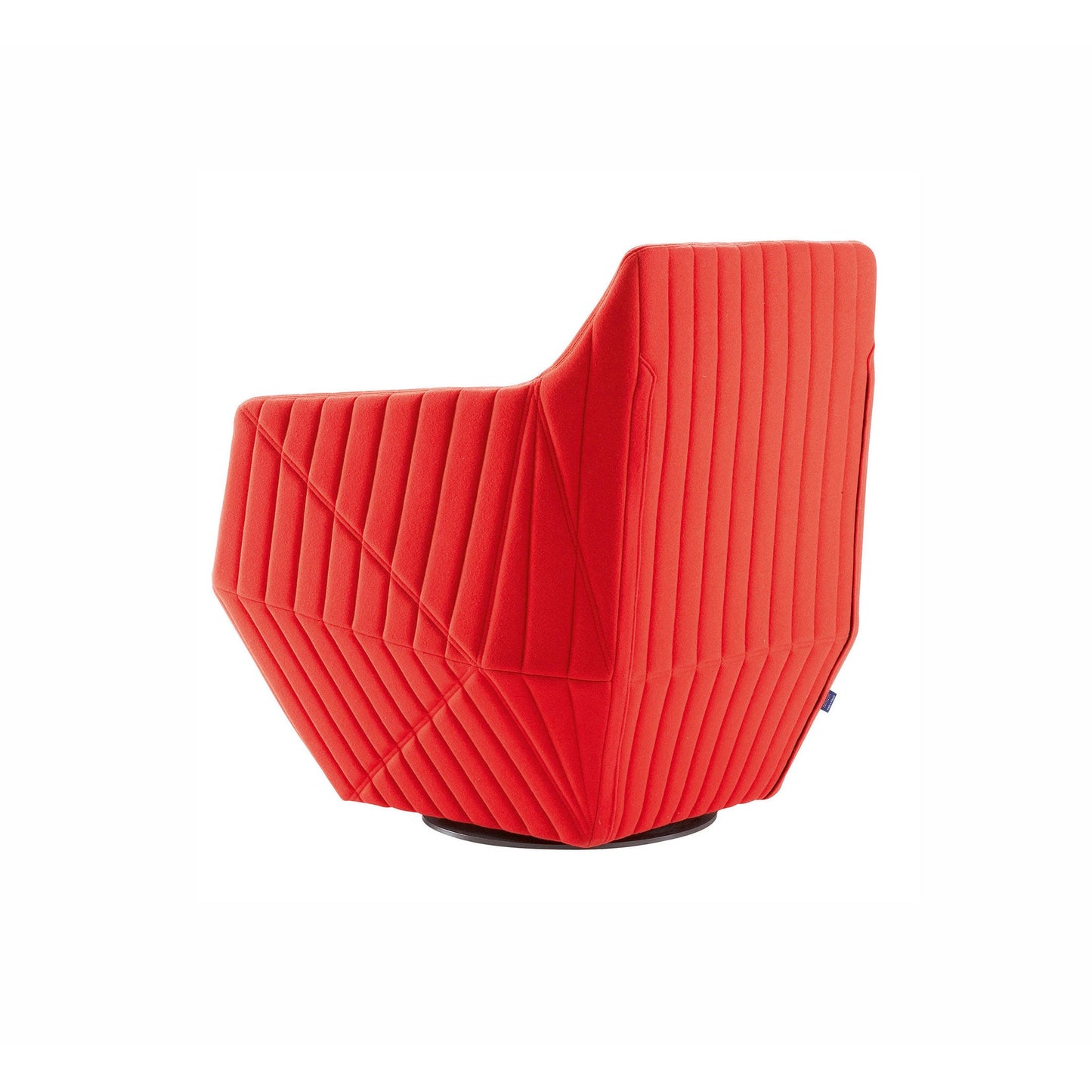 FACETT - Swivel fabric armchair with armrests (Request Info).