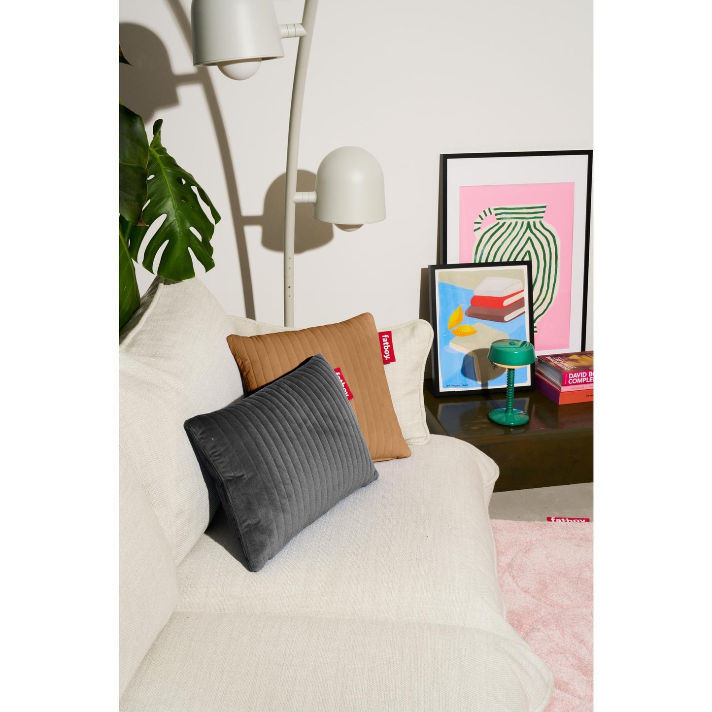 Fatboy Hotspot Pillow Line Lungo Velvet Almond