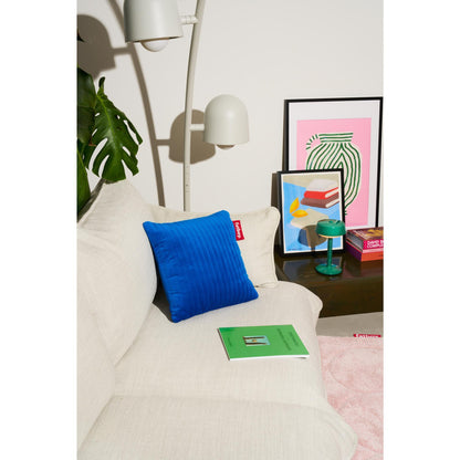 Fatboy Hotspot Cushion Line Quadro Velvet Flash Blue