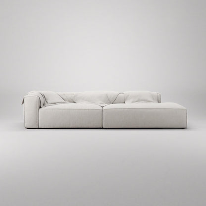 Decotique Grand 3-Seater Sofa Open End Right Moonwhite