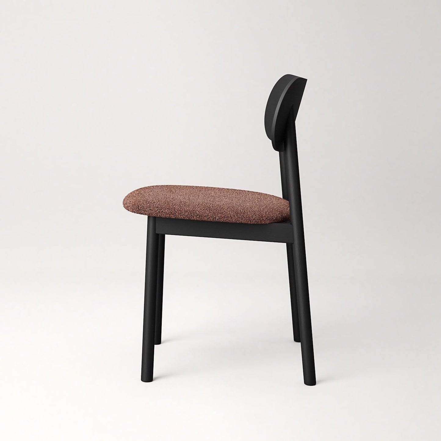 Decotique Elephant Dining Chair Black/Rust Bouclé