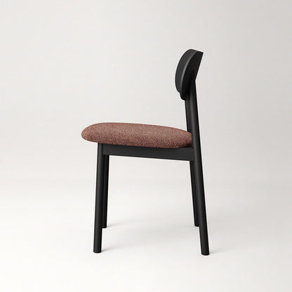 Decotique Elephant Dining Chair Black/Rust Bouclé