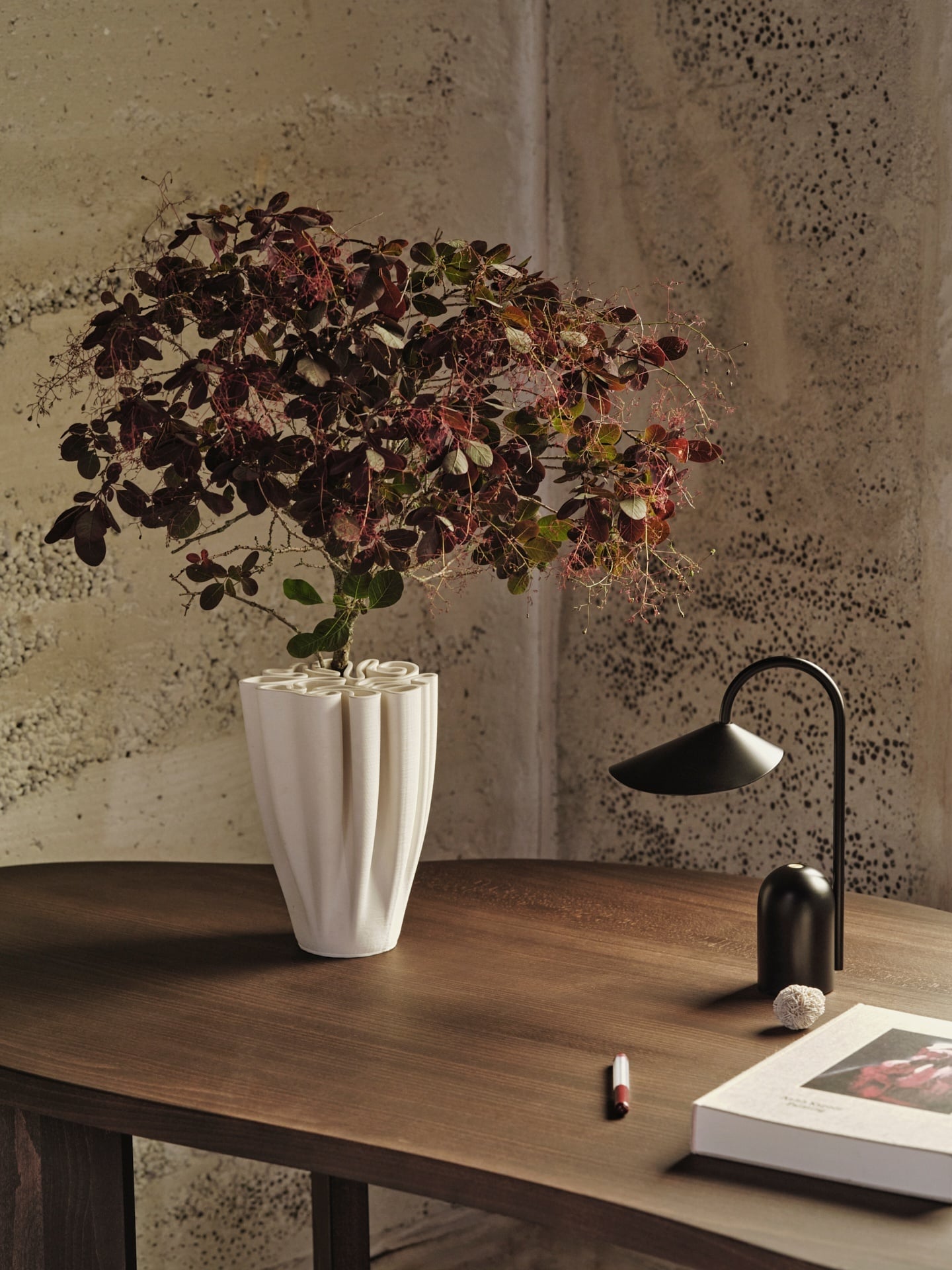 Tarn desk, dark stained beech