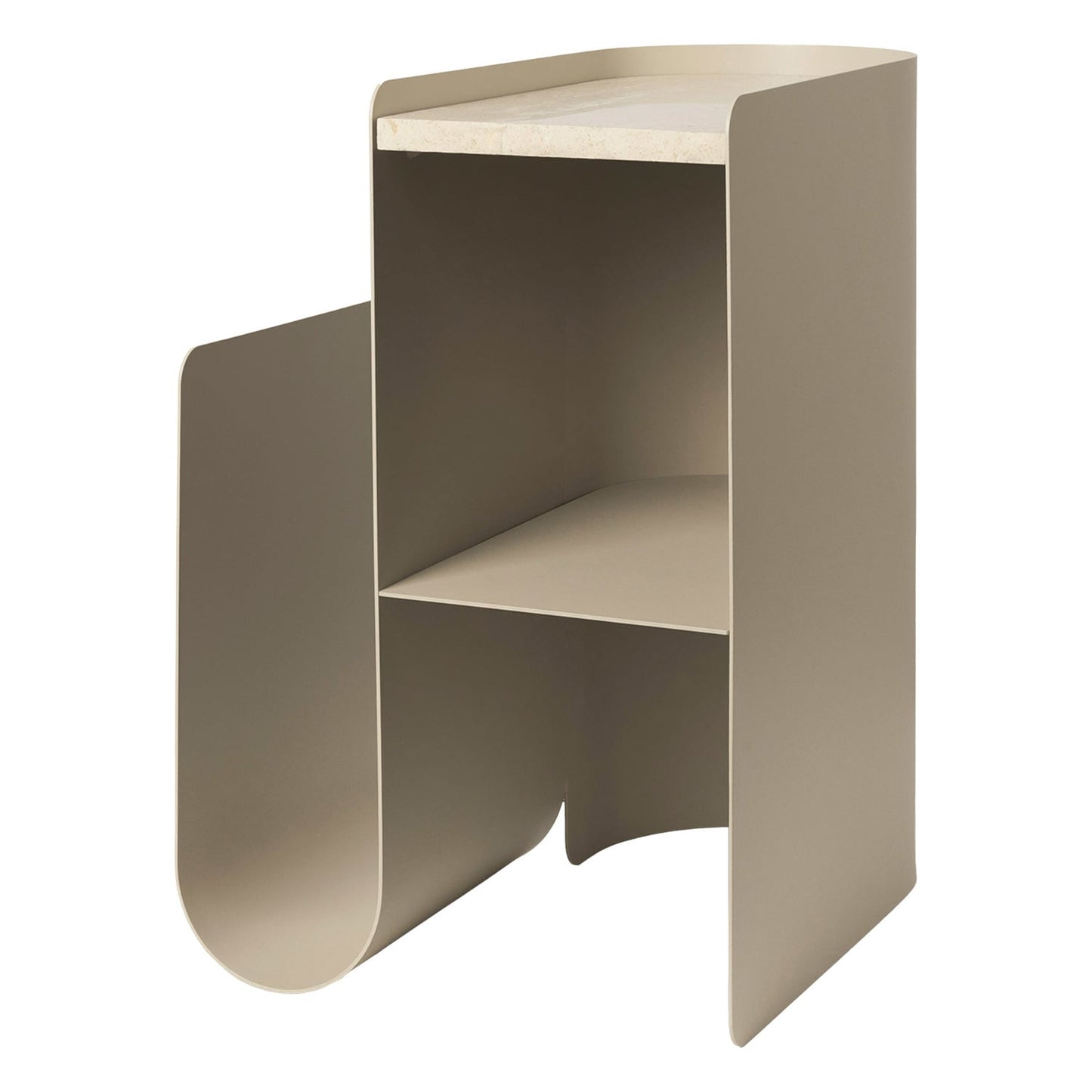 Vault side table, cashmere