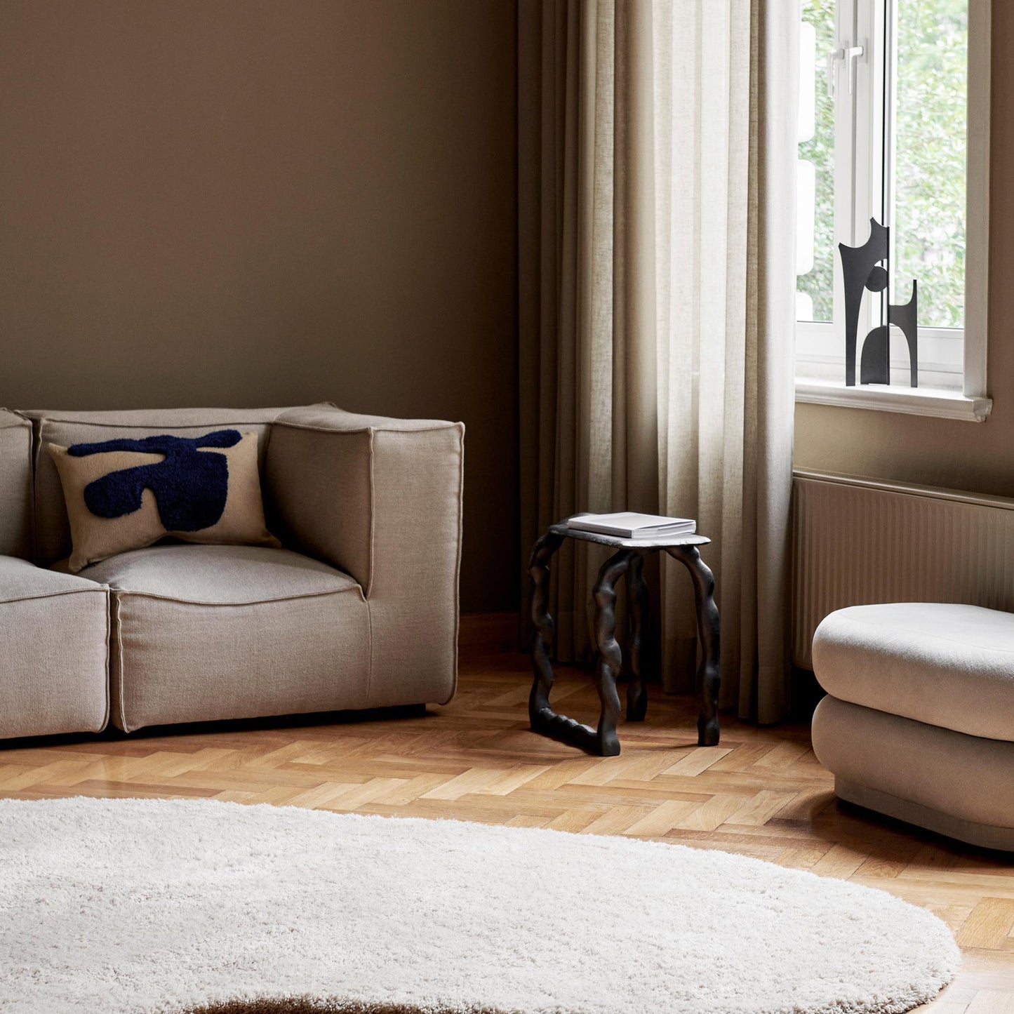 Ferm Living Catena Sofa Armrest R L401 Cotton Linen Natural