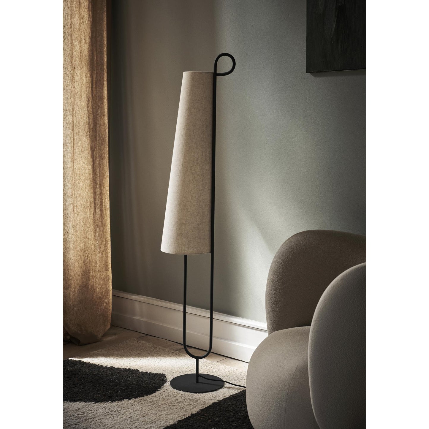 Ferm Living Ancora Floor Lamp Black/ Natural