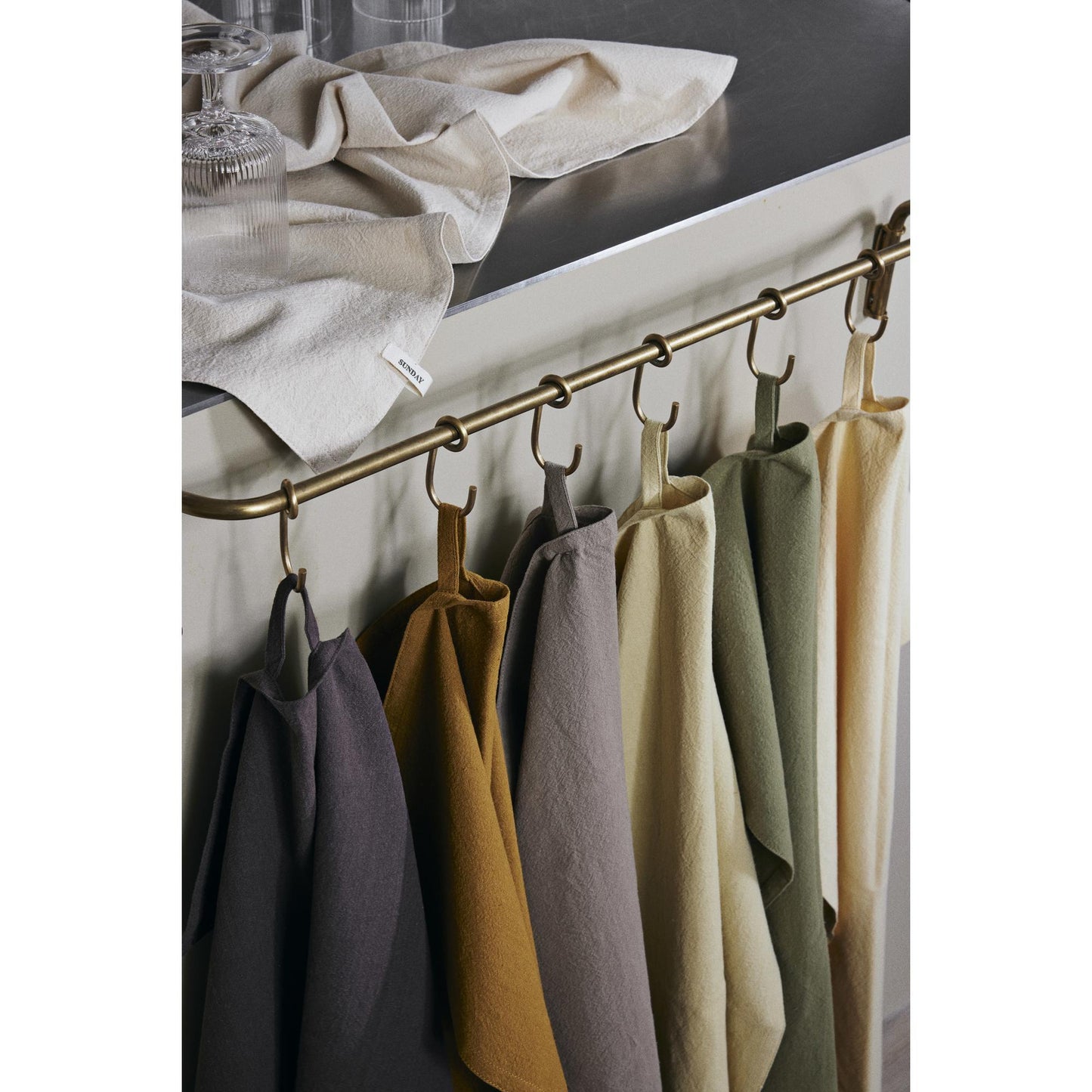 Ferm Living Day Tea Towel Set of 7 Calm