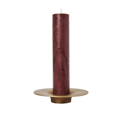 Ferm Living Soothe Block Candlestick Brass