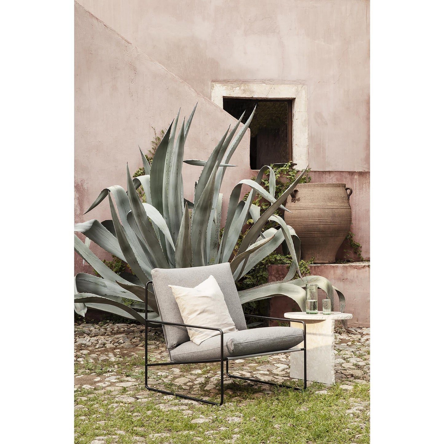 Ferm Living Desert 1-Seater Sofa Dark Sand/ Black