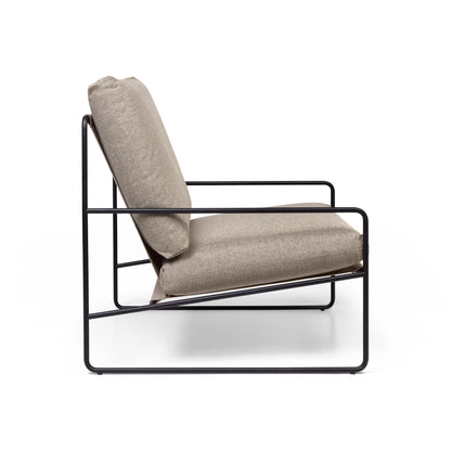 Ferm Living Desert 1-Seater Sofa Dark Sand/ Black