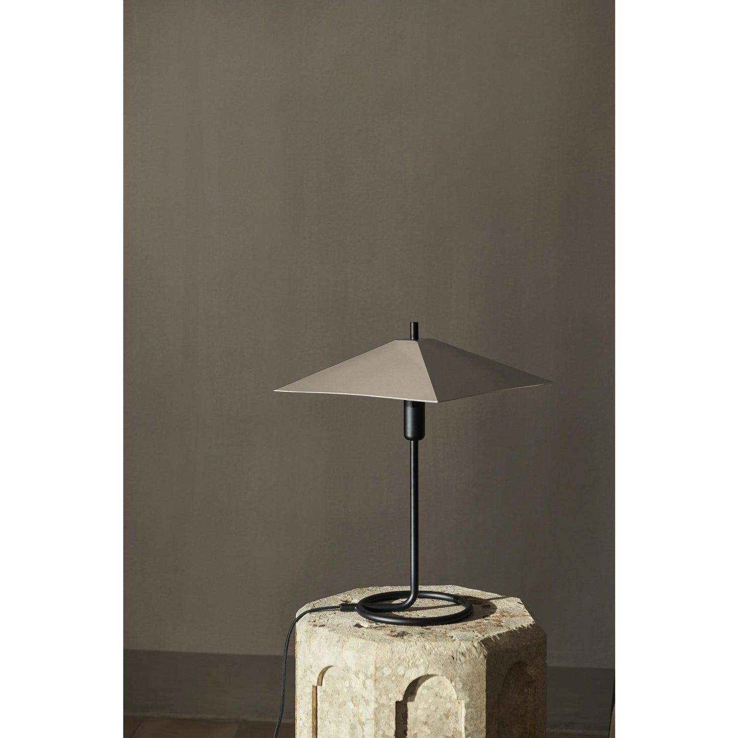 Ferm Living Filo Table Lamp Square Black/ Mirror Polished