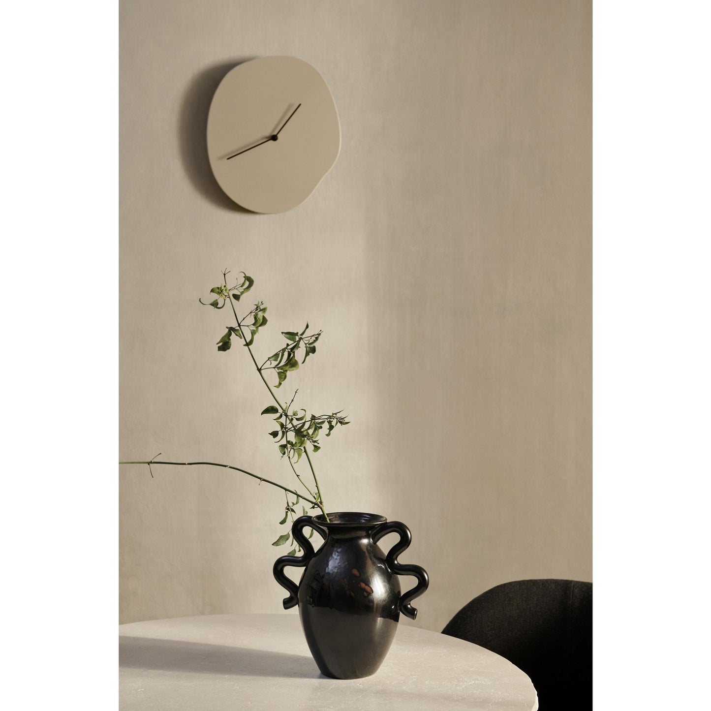 Ferm Living Melt Wall Clock Cashmere