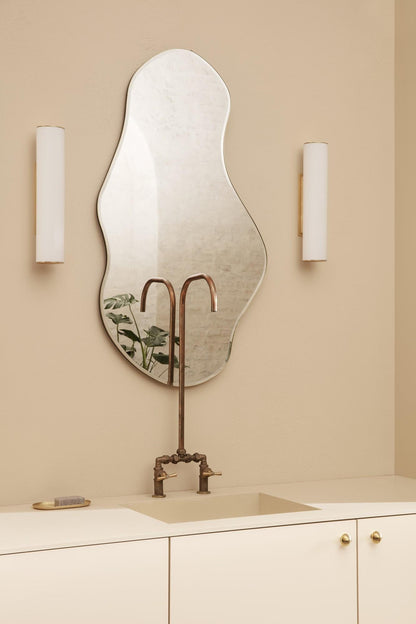Ferm Living Pond Mirror Large Dark Chrome
