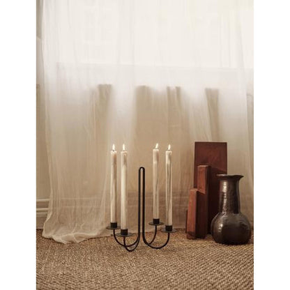 Ferm Living Drip Candle Set of 2 Dark Chocolate