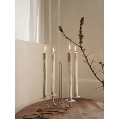 Ferm Living Drip Candle Set of 2 Dark Chocolate
