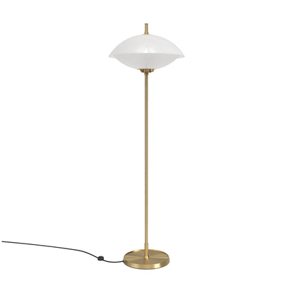 Clam Floor Lamp by Fritz Hansen #Opal / Brass