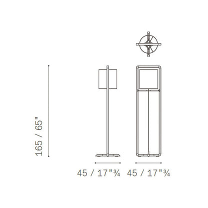 FIDELIO - Wooden floor lamp.