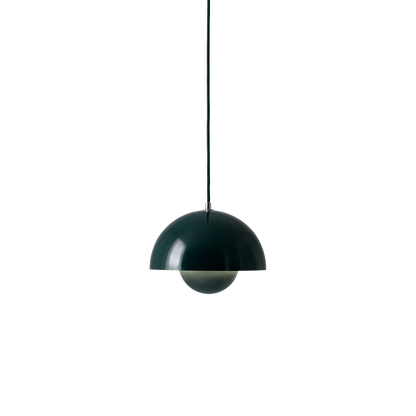 Flowerpot VP1 Pendant Lamp by &tradition #Dark green