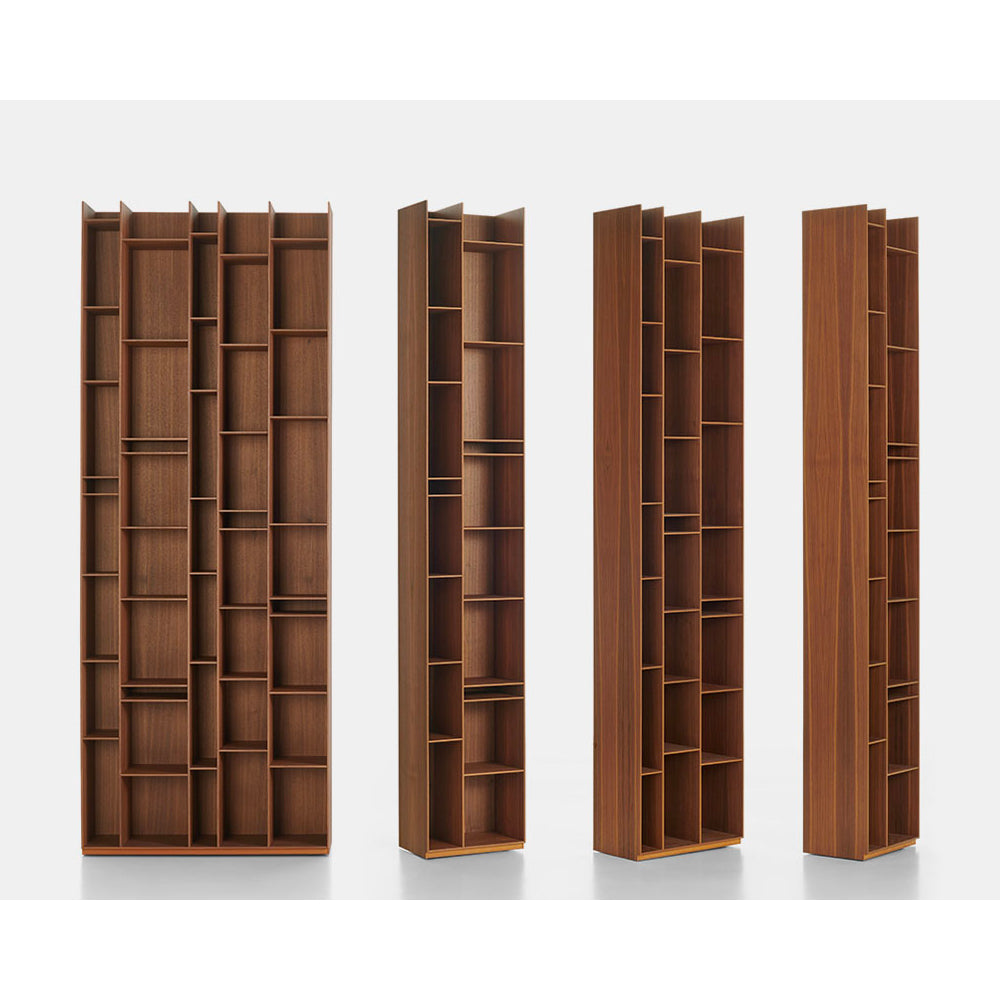 RANDOM WOOD - Modular wood fibre bookcase.