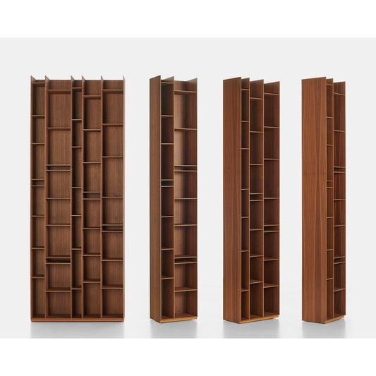 RANDOM WOOD - Modular wood fibre bookcase.
