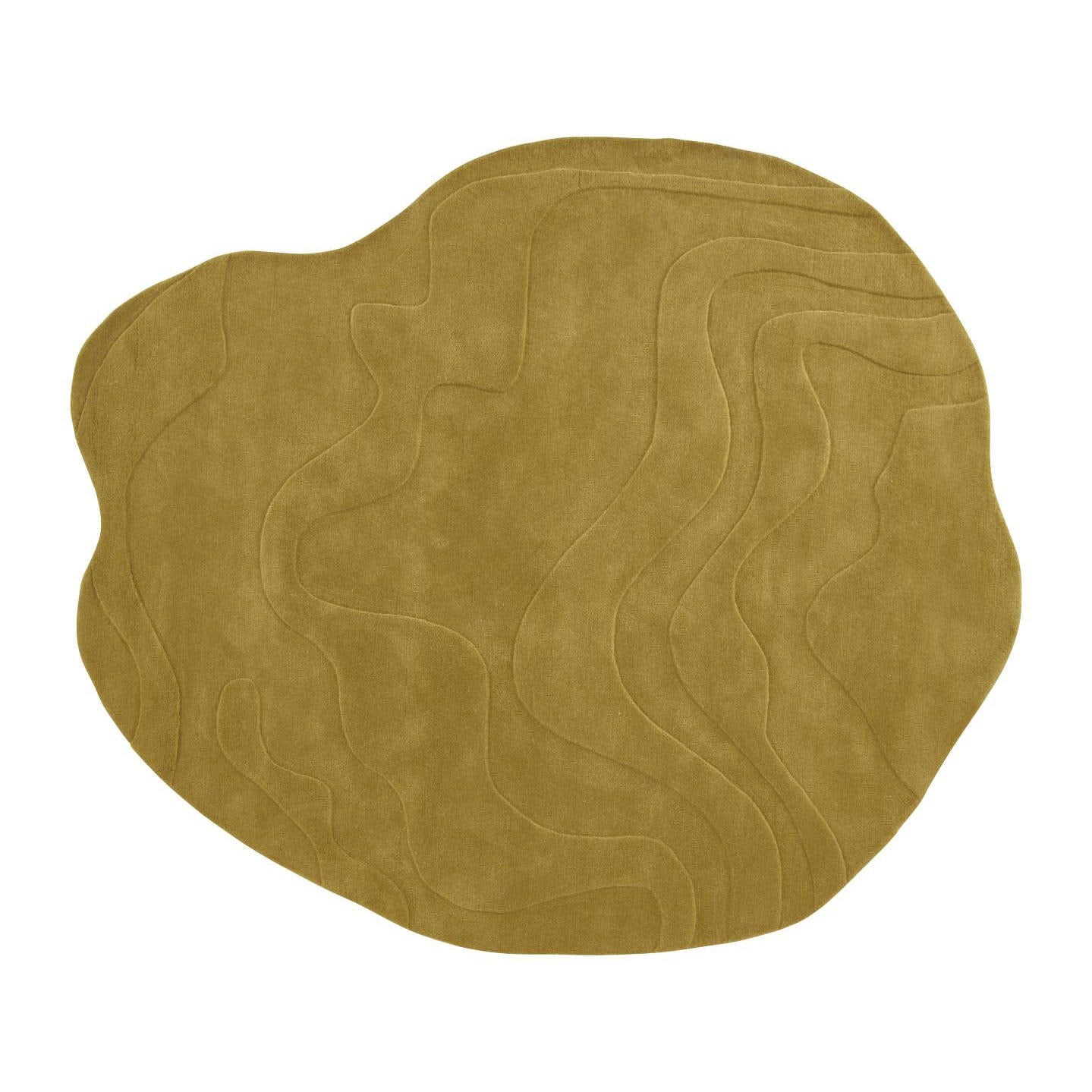 GAVRINIS 3 - Solid-color handmade wool rug.