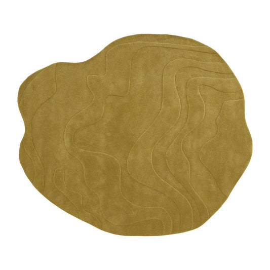 GAVRINIS 3 - Solid-color handmade wool rug.