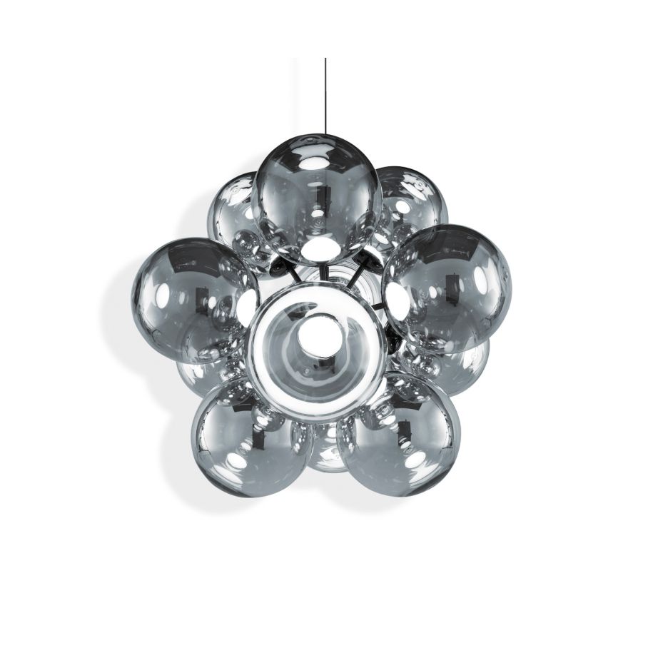 GLOBE BURST - LED polycarbonate chandelier.