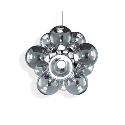 GLOBE BURST - LED polycarbonate chandelier.