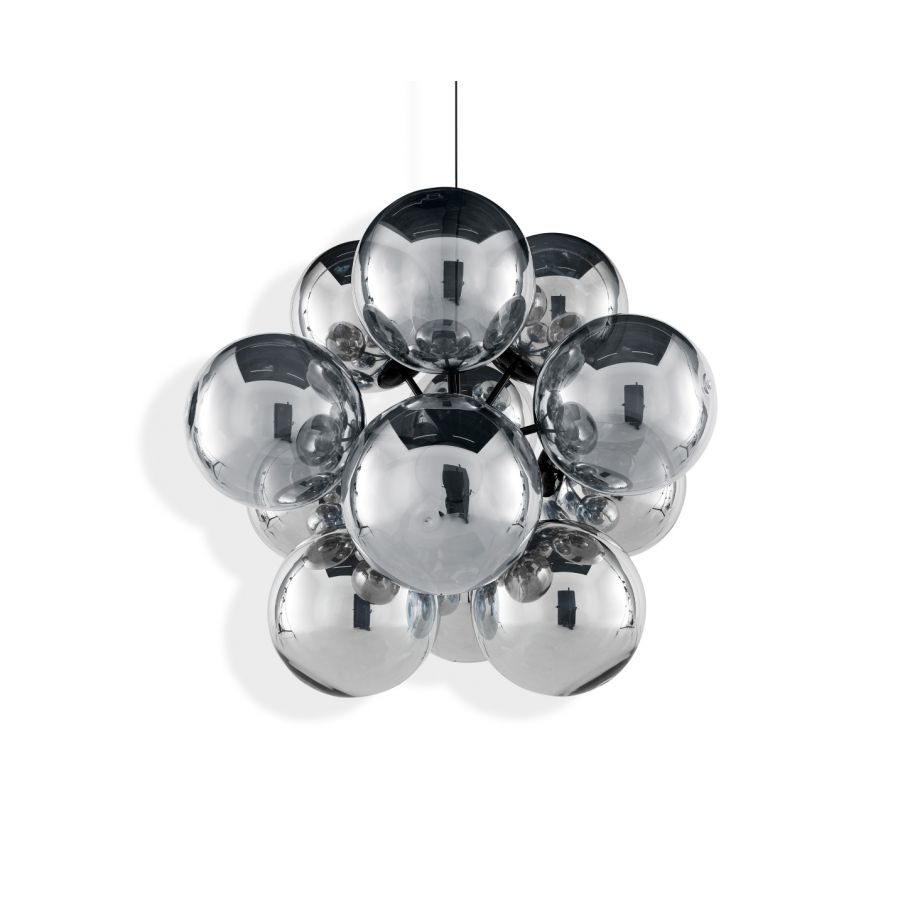 GLOBE BURST - LED polycarbonate chandelier.