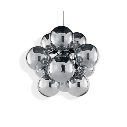 GLOBE BURST - LED polycarbonate chandelier.