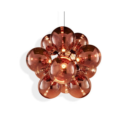 GLOBE BURST - LED polycarbonate chandelier.