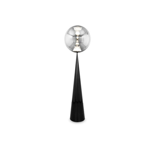 GLOBE CONE FAT - Metal and polycarbonate LED floor lamp.