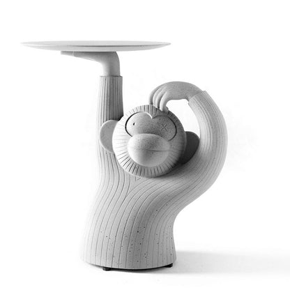 Round Concrete Side Table Monkey by Bd Barcelona Design #Grey