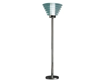 0024 LARGE - Glass and metal floor lamp (Request Info).