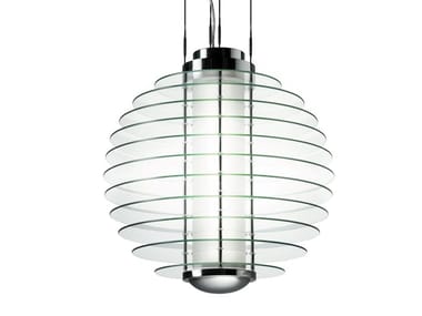 0024XXL - Glass and metal pendant lamp (Request Info).