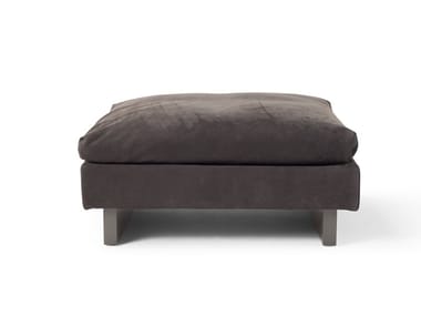 TAU - Square fabric pouf by Amura