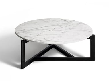 CONNECTICUT - Round marble coffee table (Request Info).