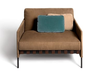 ?TIQUETTE - Upholstered armchair with armrests (Request Info).
